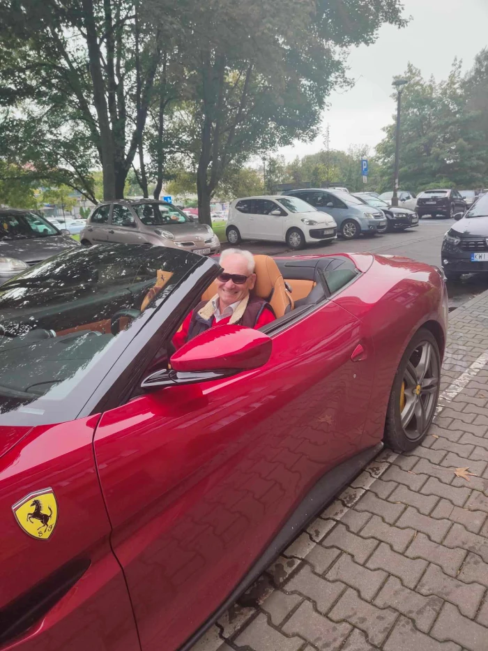 pan Jerzy w ferrari